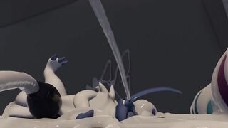 Absol's Big Knot Chokes Furry Feral Solo