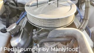 Step Dad Pedal Pumper Uncut Foot Wank In Muscle Car