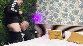 Stepdad deflowers his stepson after soccer practice rough creampie bareback deep throat