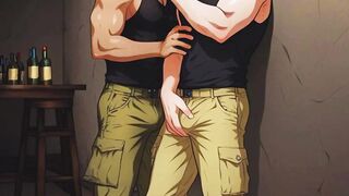 Secret HQ bars reveal gay mercenaries getting destroyed live.