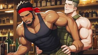Secret HQ bars reveal gay mercenaries getting destroyed live.