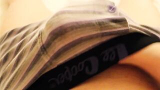 Filling my boxers with BIG CUMSHOT raw sloppy gay cumshot