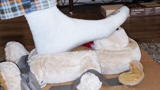 Crushed under your giant feet while sitting on that stuffed dog until I choke