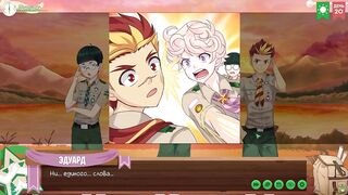 Hunter teaches art lessons to eager young scouts mercilessly