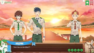 Hunter teaches art lessons to eager young scouts mercilessly