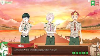Hunter teaches art lessons to eager young scouts mercilessly