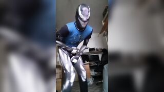 Venom surprises you with his HUGE cumshot in suit cosplay