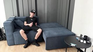 Nike socks gay dude blew his load big dick cumshot