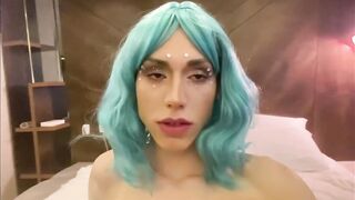 Schoolboy husband gets hard fucked in bed while crossdressed and sucked raw by sissy twinks.
