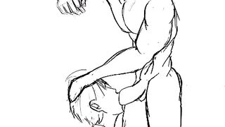 Huge animated dick rips twink apart raw blowjob