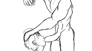 Huge animated dick rips twink apart raw blowjob
