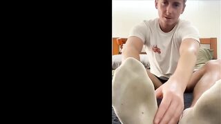 Aussie Guy’s Stinky Sock Jerk Off Instructions Make You Cum Hard