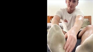 Aussie Guy’s Stinky Sock Jerk Off Instructions Make You Cum Hard