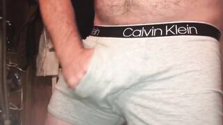 Quickie Rips Cum in My Underwear Rock Hard Cock Tease