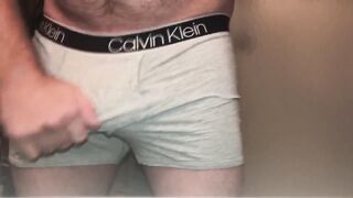 Quickie Rips Cum in My Underwear Rock Hard Cock Tease