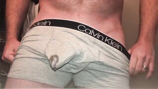 Quickie Rips Cum in My Underwear Rock Hard Cock Tease