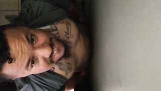 Thick cock destroyed in gloryhole got my dick sucked raw