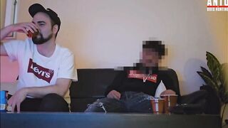 Turkish straight buddy gets seduced into first mutual handjob with a big Arab dick