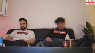Turkish straight buddy gets seduced into first mutual handjob with a big Arab dick