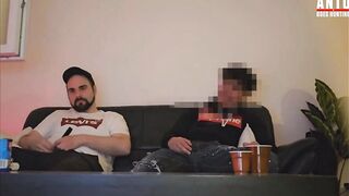 Turkish straight buddy gets seduced into first mutual handjob with a big Arab dick