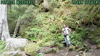 Uncut Blonde Fucks Thick Trick In The Woods Raw