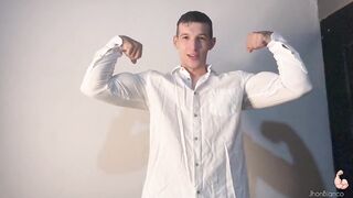 Friend Unwinds tight muscles until my cock takes over the fun