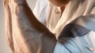 Friend Unwinds tight muscles until my cock takes over the fun