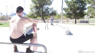 Vadim Black destroys his straight friend with his 18 inch monster cock raw doggy