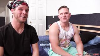 Broke straight boys get destroyed by big hard dicks after work
