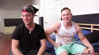 Broke straight boys get destroyed by big hard dicks after work