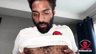 Black guy face fucks friend sucking dick then pumps his thick cock on his face