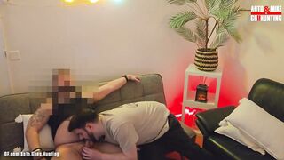 Hairy Chubby Construction Worker Gets First Gay Blowjob and Ass Licked