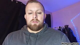 Straight Roommate Cums Hard in Stretched Sweatpants POV Choked on Thick Uncut Pole