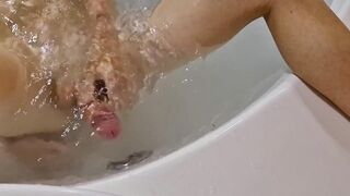 Gushing in the Jacuzzi While Masturbated by the Whirlpool
