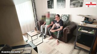 Straight Handyman Gets His Frist Gay Blowjob While Gaming Real Cumshot