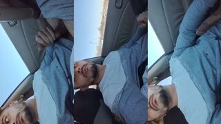 Public jack off ruined by greedy straight jock cumming on camera