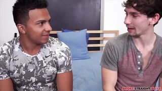 Broke college jock gets fucked raw by hung top