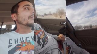 Destroyed Straight Jock Gushed Publicly Caught in Car