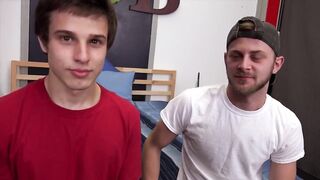 Broke straight boy Jesse gets fucked raw on the job by his big dick boss