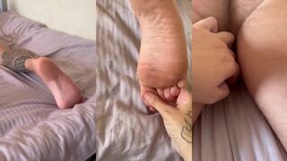 Straight lad gets hairy ass stuffed raw until gaped