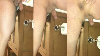 Watch me cum as I dry hump the countertop and spread my ass for you