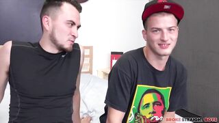 Broke straight college boy gets destroyed by big gay cock