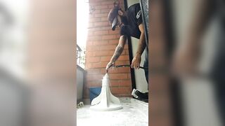 Caught During Cleaning and Started Touching Myself