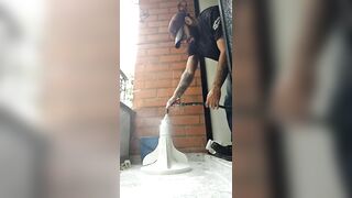 Caught During Cleaning and Started Touching Myself