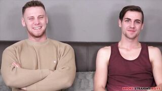 Robb gets destroyed bareback by Brandon’s monster cock