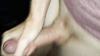 Sloppy wet wank with big cumshot blowjob