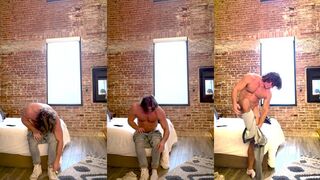 Whipped My Cock Out Again on Fit Muscle Hunks Edging Session