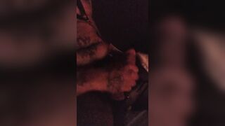 Hard throbbing cock stroked raw in adult men's club caught jerking off