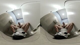 Gym Toilet Jerk Destroyed Exhibitionist Teen Tease Wet Mess