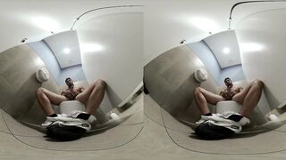 Gym Toilet Jerk Destroyed Exhibitionist Teen Tease Wet Mess